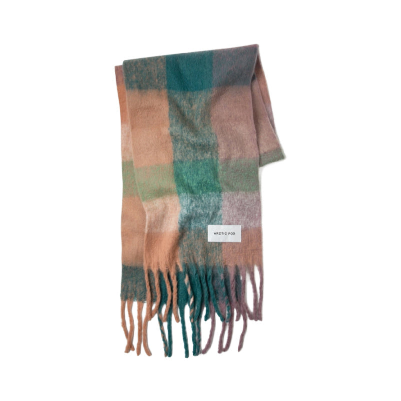 Lilac Check Reykjavik Scarf