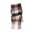 Purple & Brown Check Reykjavik Scarf