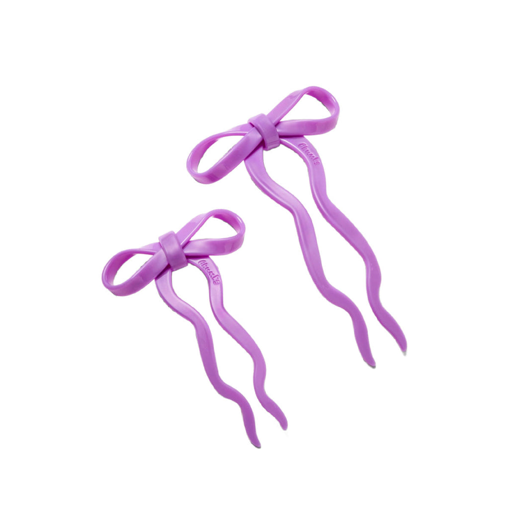 Bow Hairpin - Purple