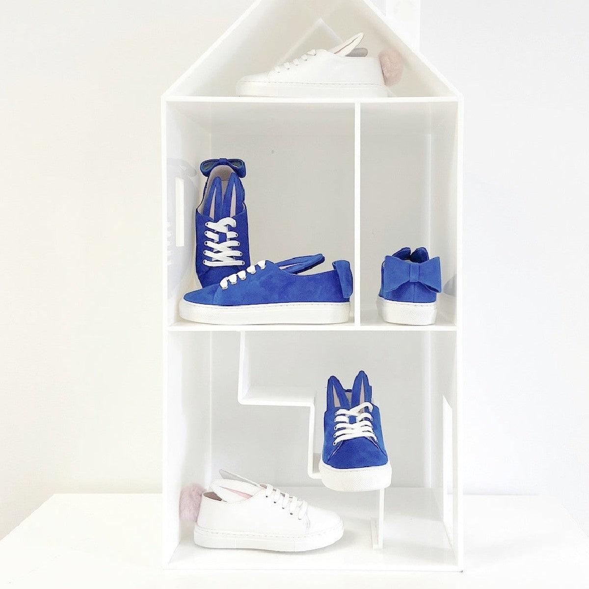Blue Bow Bunny Sneaks Mini