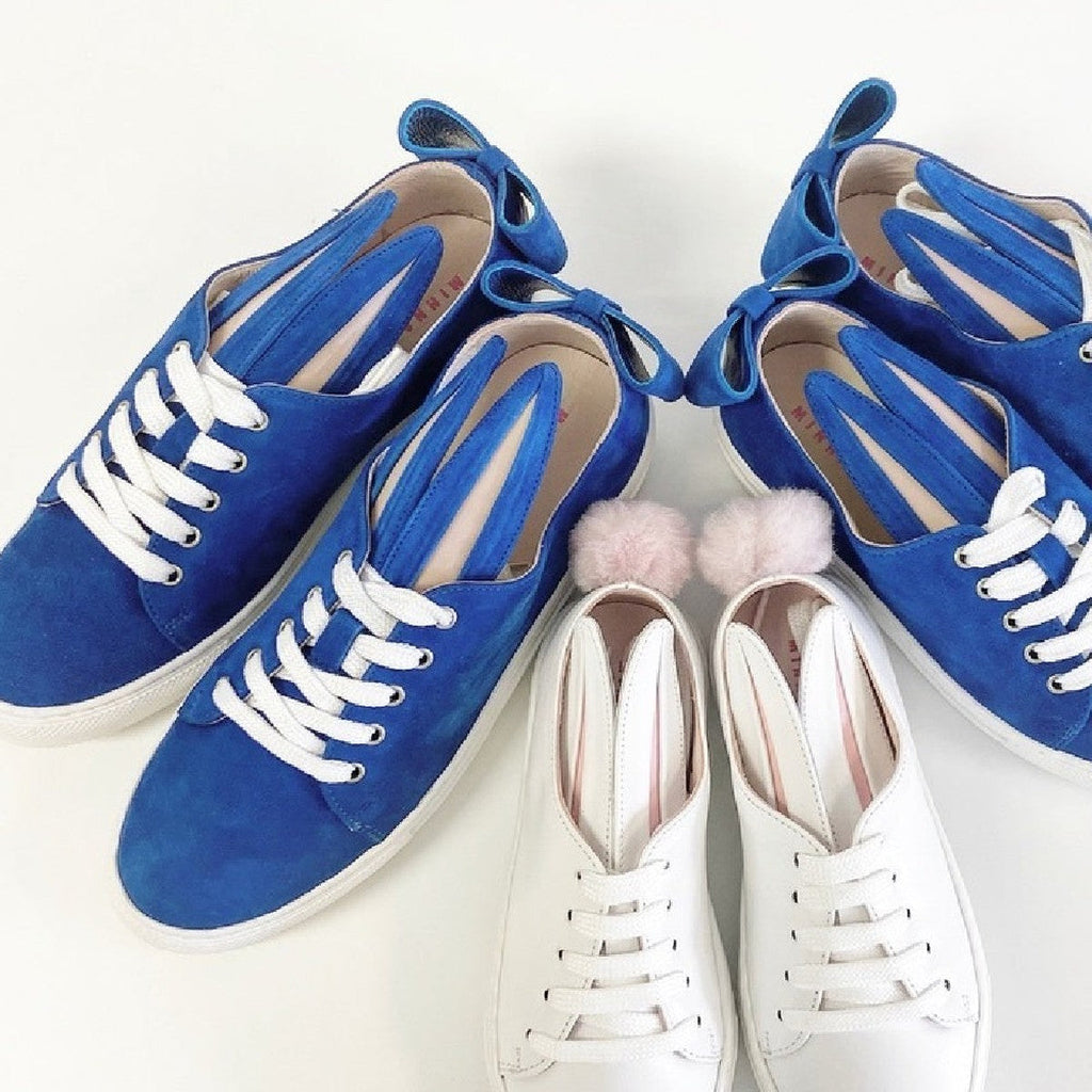 Blue Bow Bunny Sneaks Mini