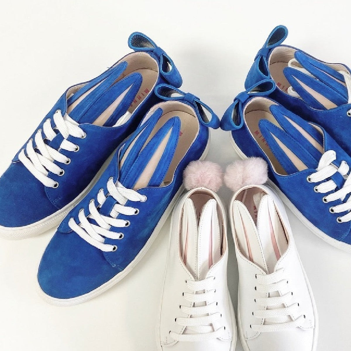 Blue Bow Bunny Sneaks Mini