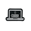 Coder Iron On Patch