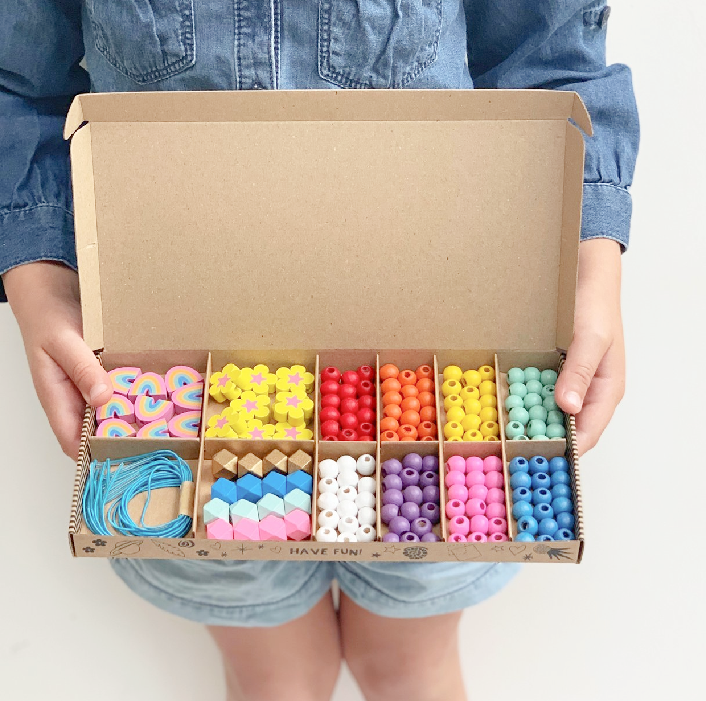 Wooden Bracelet Kit - Rainbow