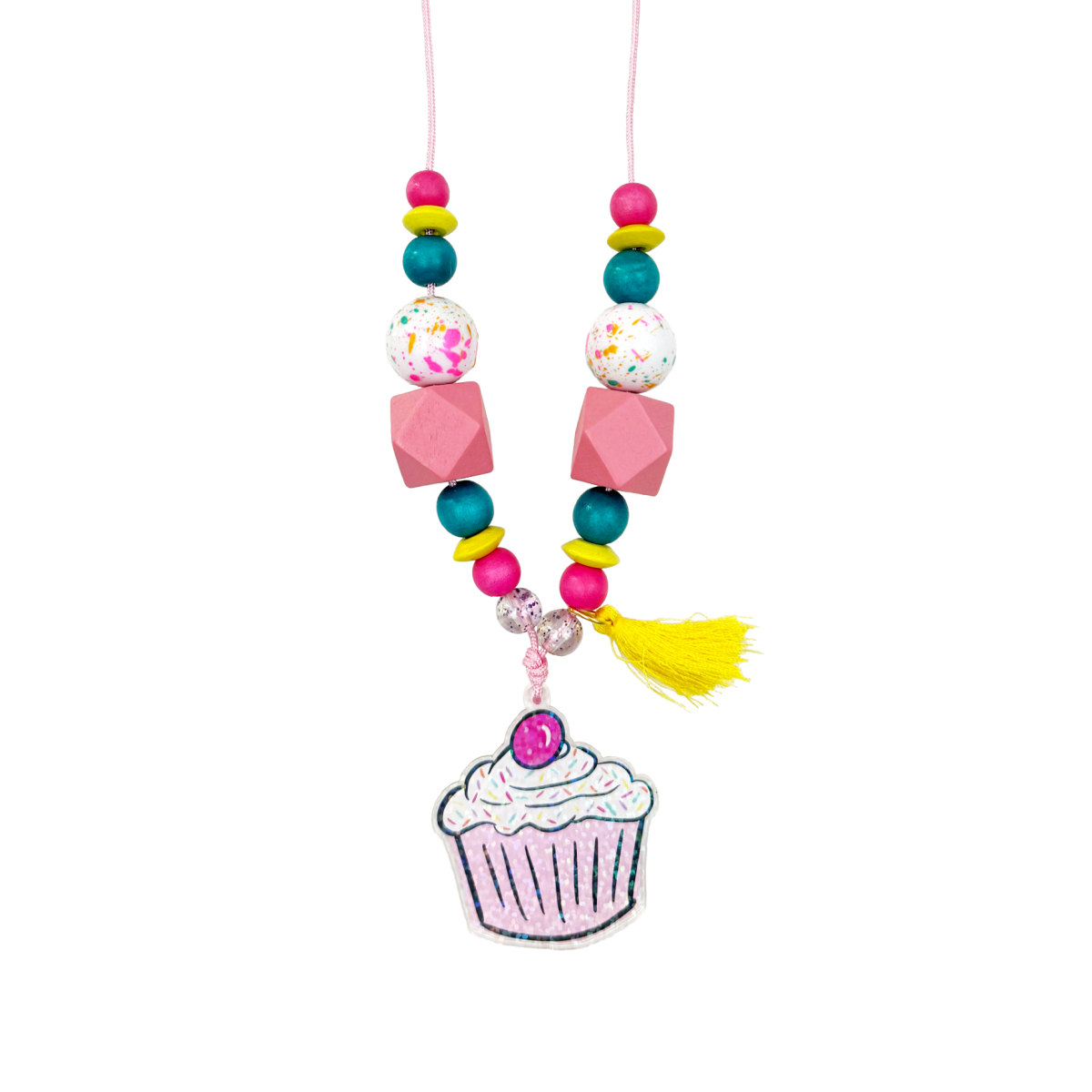 5th Birthday Cupcake Necklace