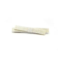 Glitter White Ribbon Hair Clip