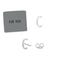 Archetype Silver Letter Earrings