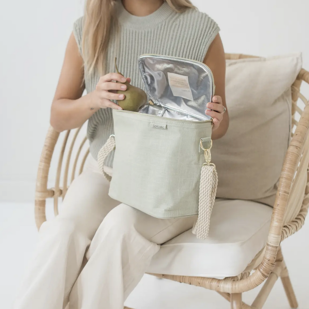 Sage Green Lunch Poche