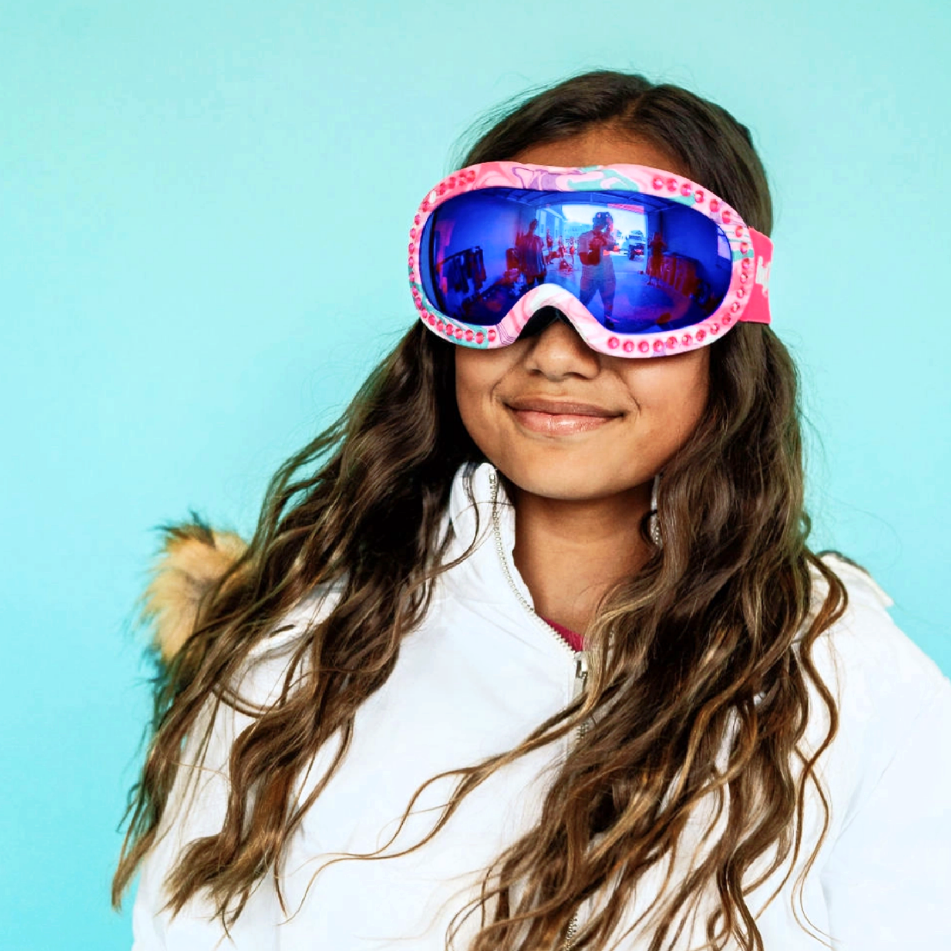 Kids Ski Goggles - Swirls of Taffy
