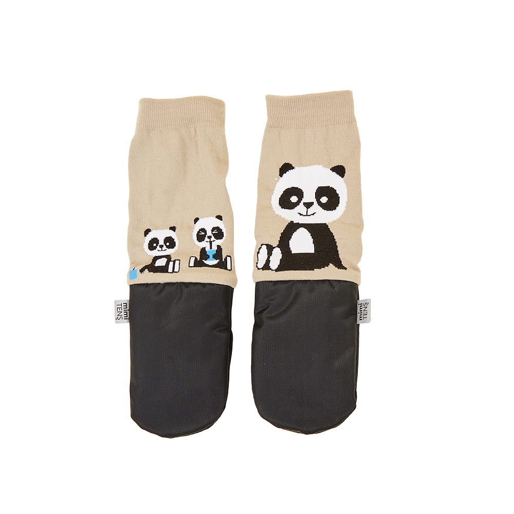 Panda Picnic Mittens