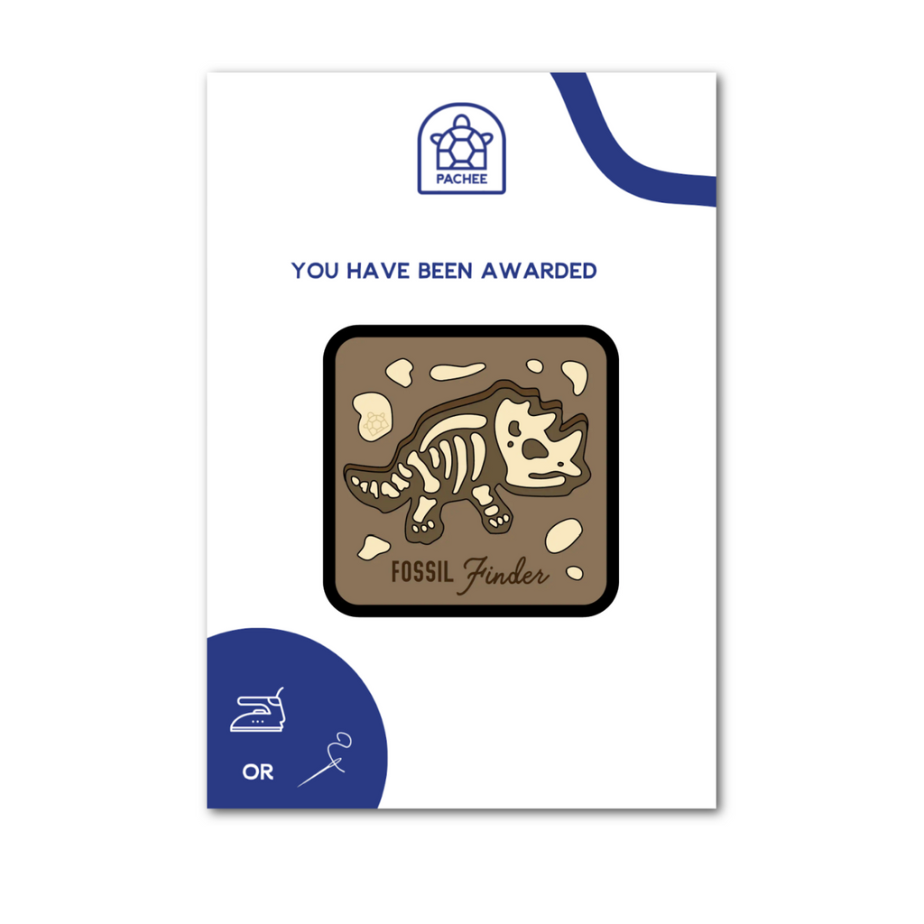 Fossil Finder Iron On Patch