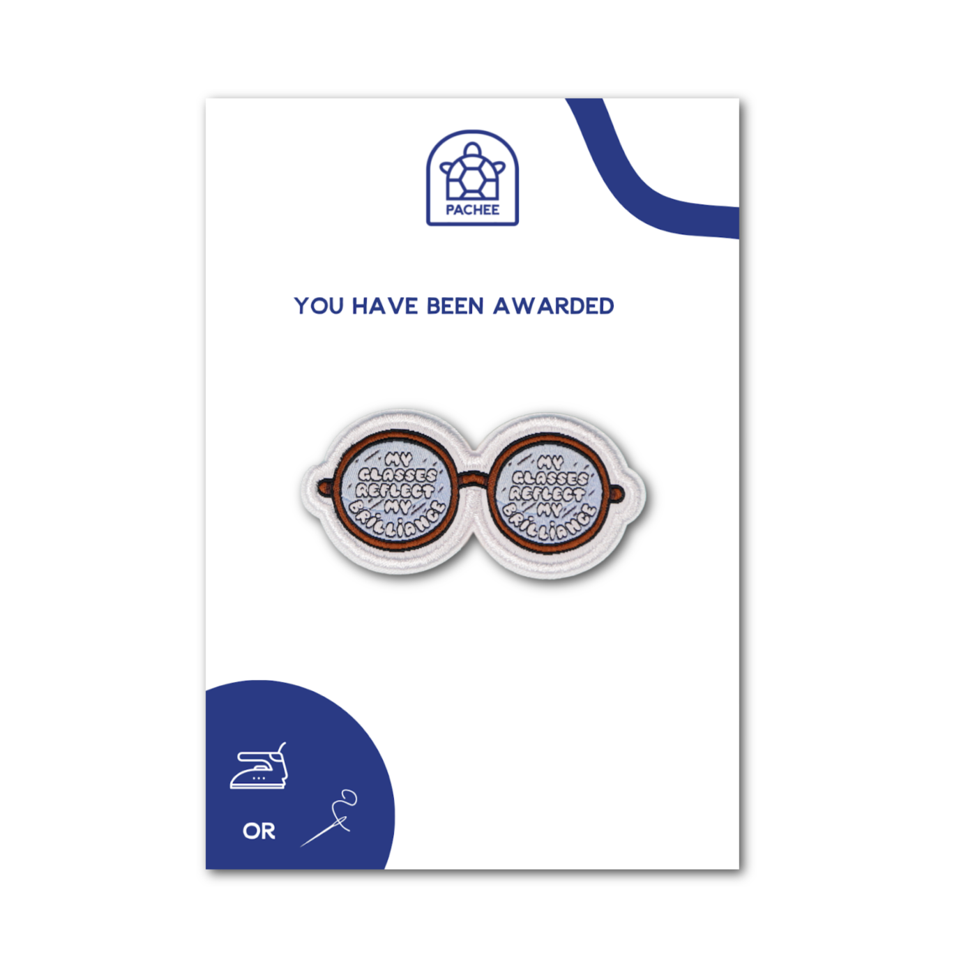 Glasses Iron On Patch