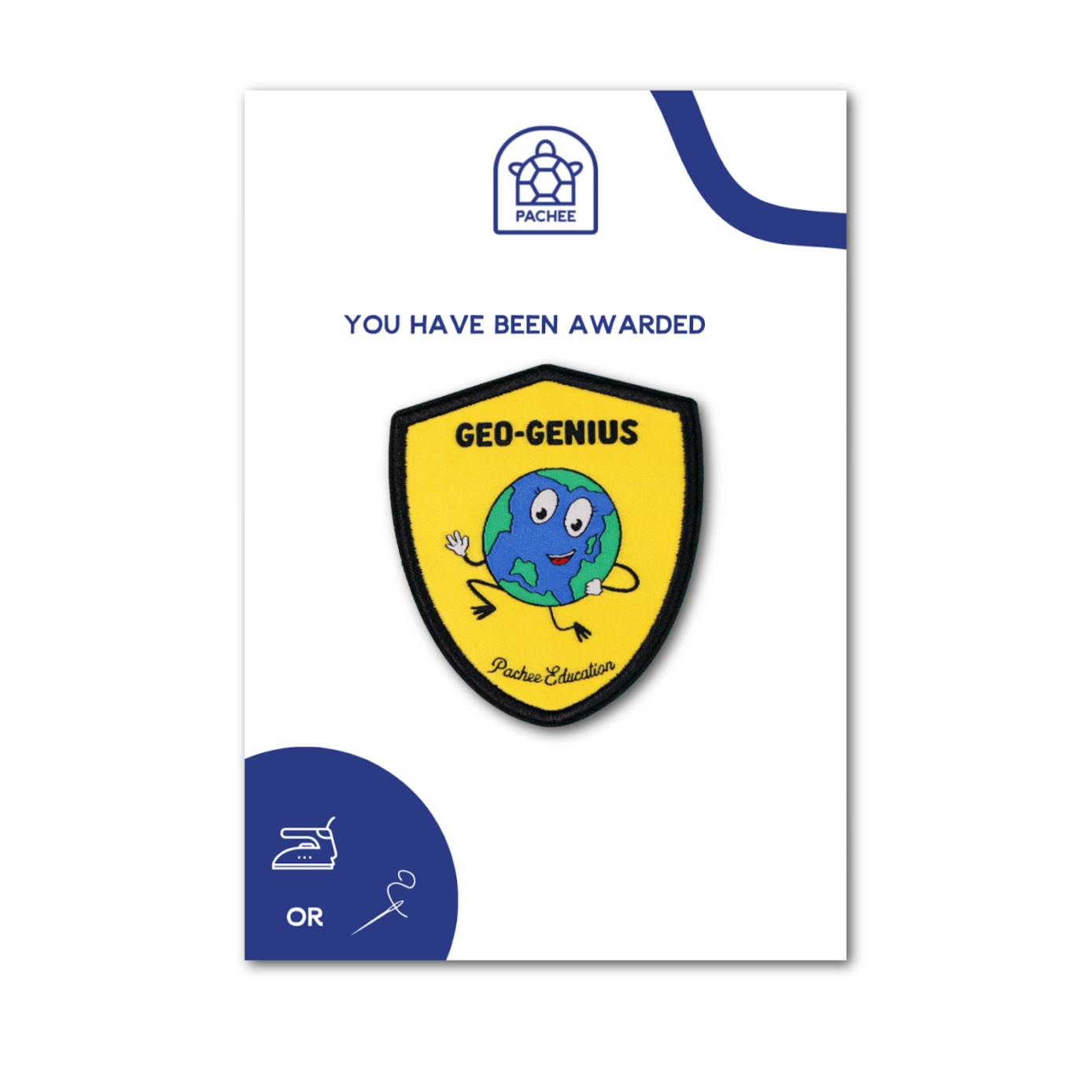 Geography Iron On Patch