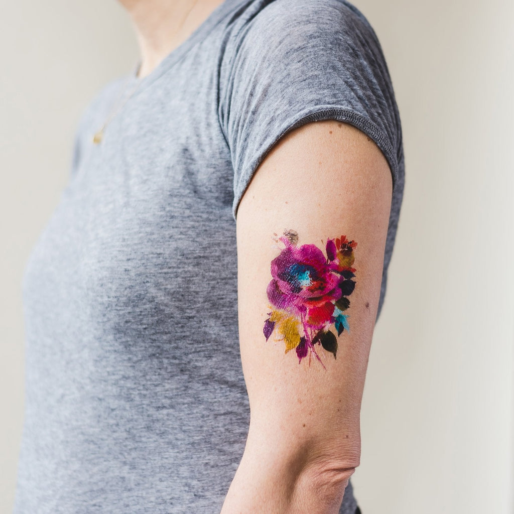 Festive Floral Tattoos