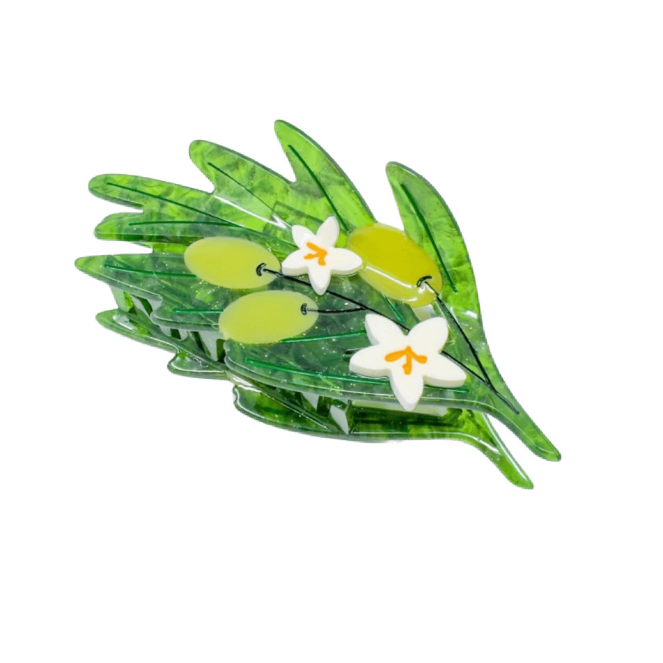 Hair Claw Clip - Olive Branch