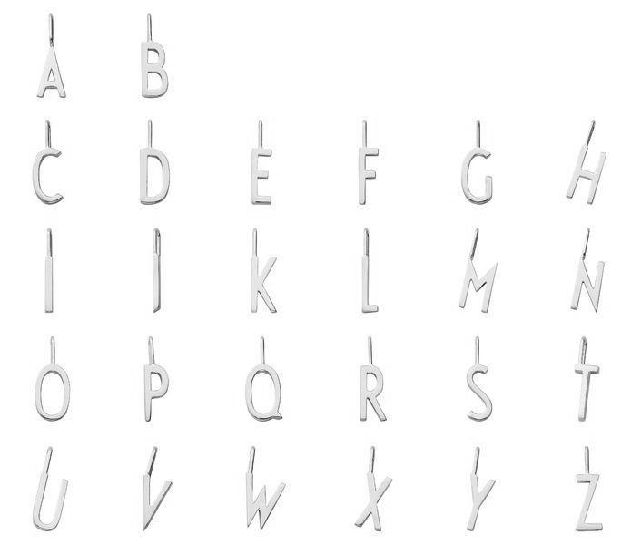 Archetype Silver Letter Necklace
