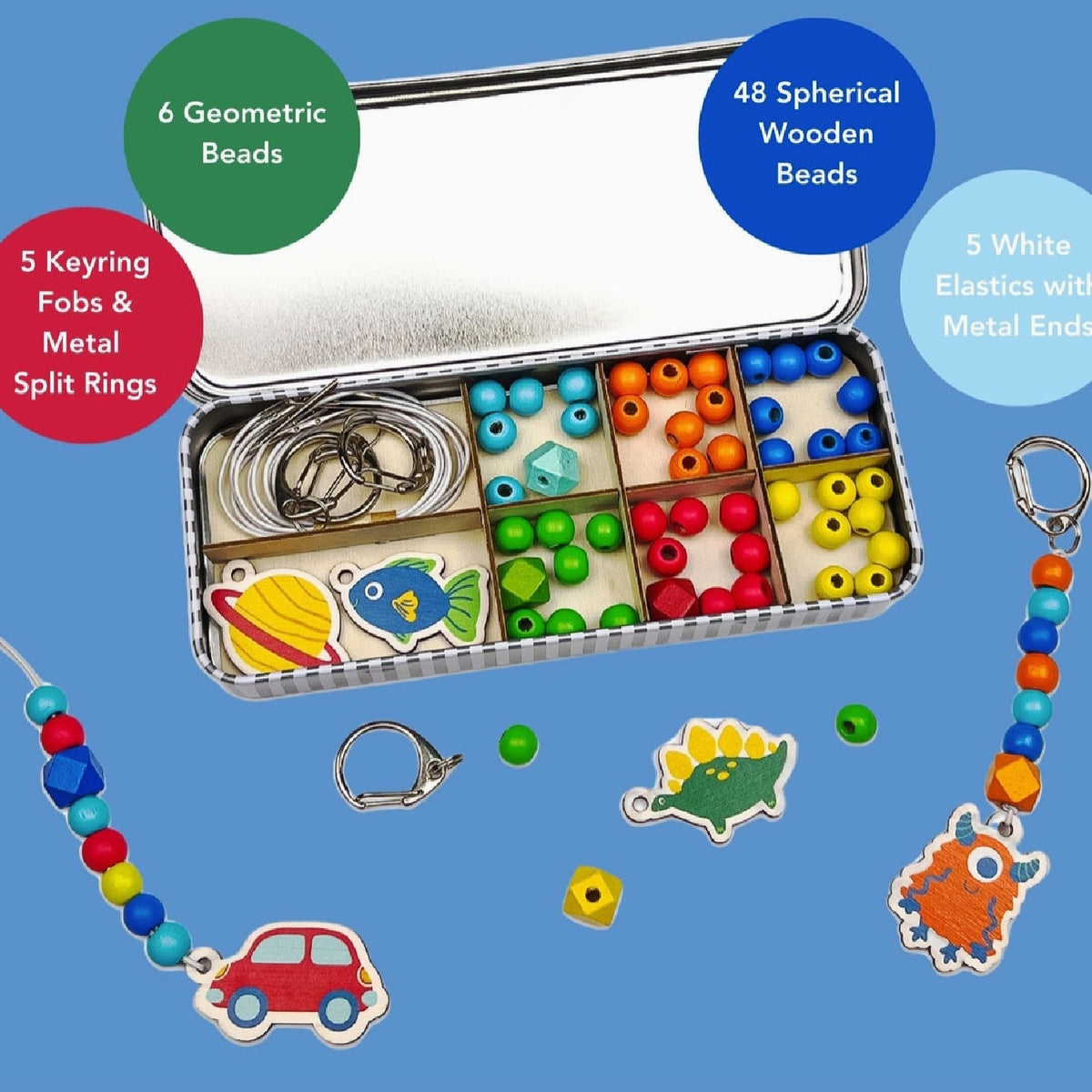 Wooden Keychain Charm Kit