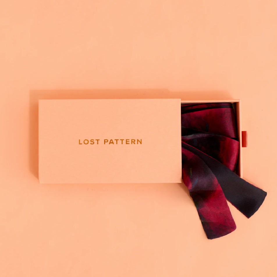 Silk Ribbon Scarf La Rosa