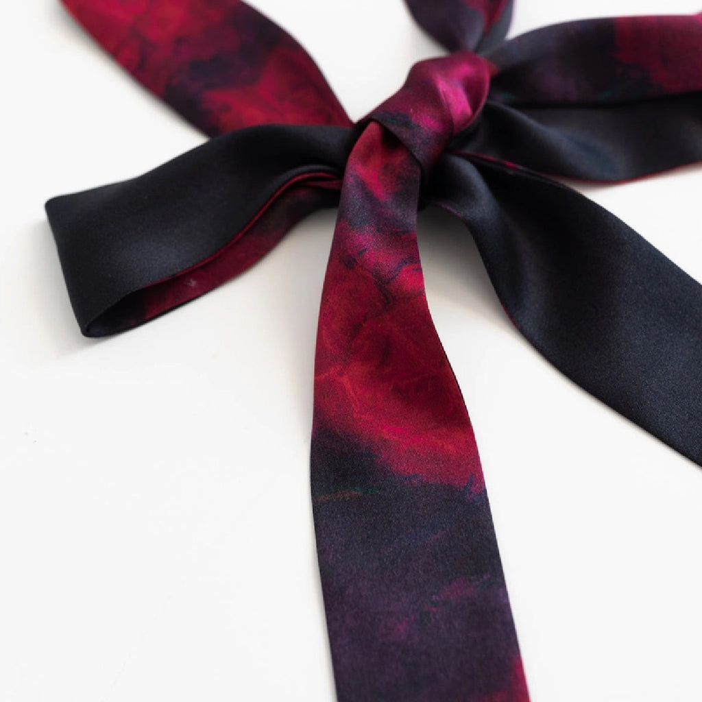 Silk Ribbon Scarf La Rosa