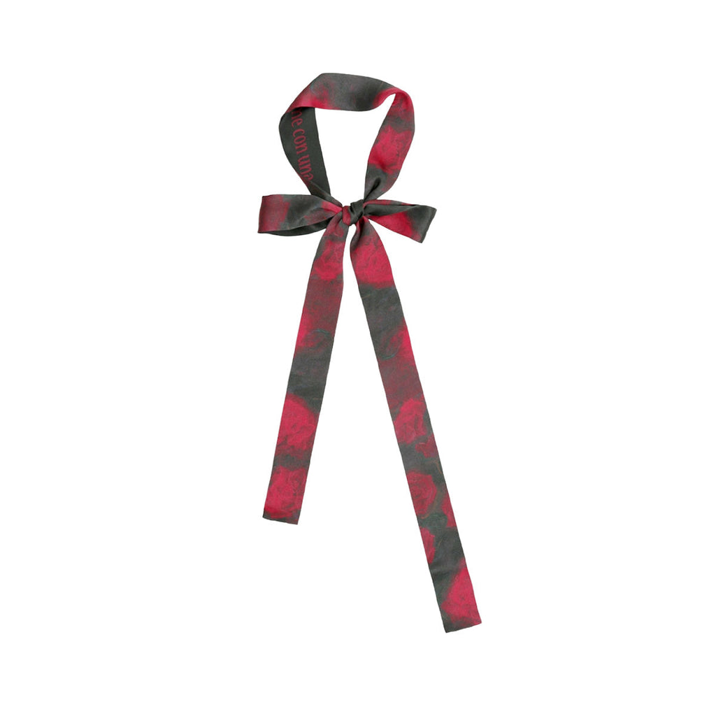 Silk Ribbon Scarf La Rosa