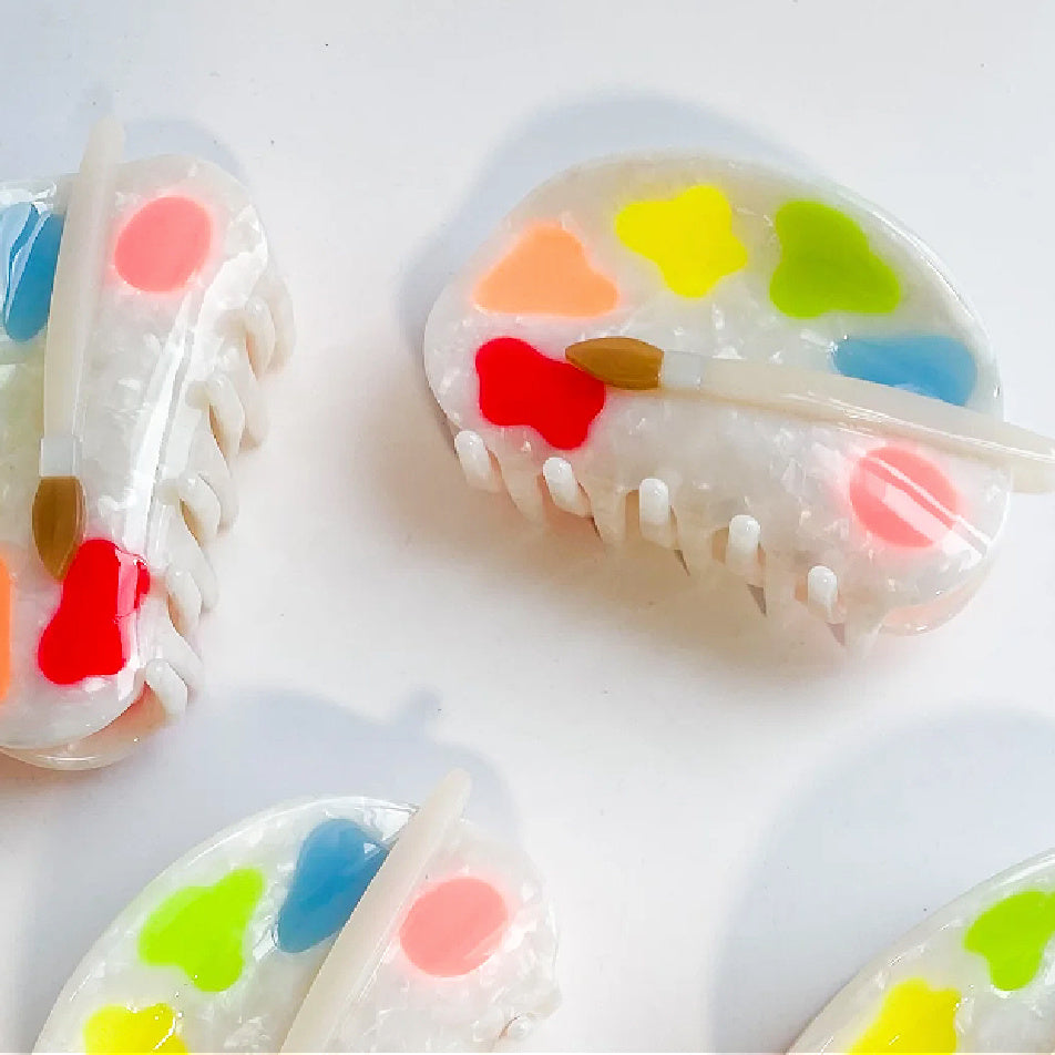 Hair Claw Clip - Paint Palette