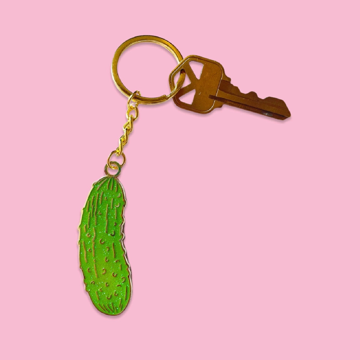 Enamel Keychain - Pickle