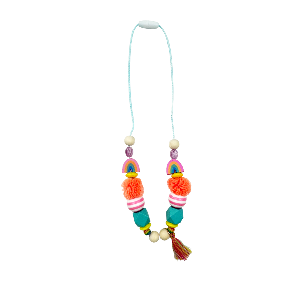 Rainbow Beaded Necklace