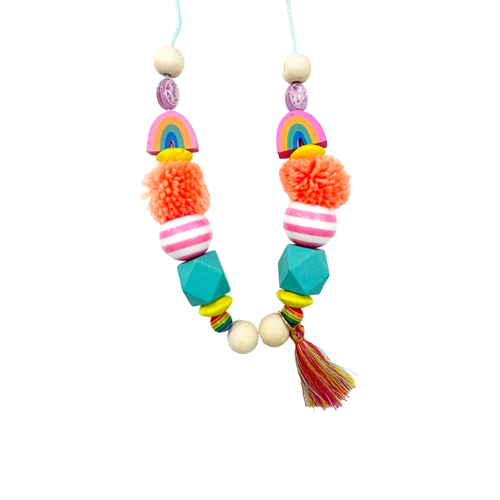 Rainbow Beaded Necklace