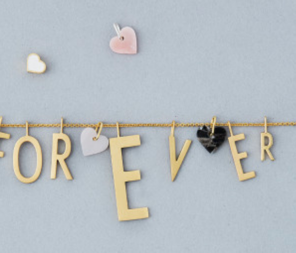 Archetype Silver Letter Necklace
