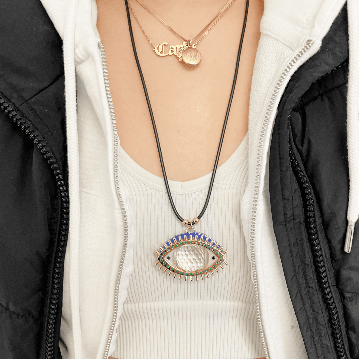 Sun Catching Eye Necklace