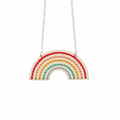 Rainbow Embroidery Wooden Necklace Kit