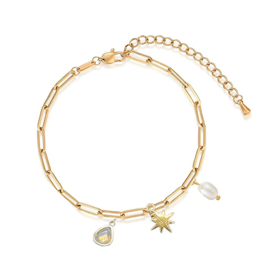 Gold Charm Bracelet