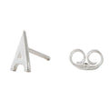 Archetype Silver Letter Earring Stud